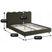 Mebel Elite Ліжко 160x200 Izmir, зелене, ME.IZMIR/160/Z/T/LOZ - Home Club, Зображення 6