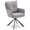 Mebel Elite Вращающееся кресло City, серое, из вельвета, ME.CITY/P/SZTR/K - Home Club, изображение 3