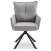 Mebel Elite Вращающееся кресло City, серое, из вельвета, ME.CITY/P/SZTR/K - Home Club, изображение 4