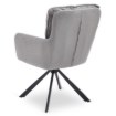 Mebel Elite Вращающееся кресло City, серое, из вельвета, ME.CITY/P/SZTR/K - Home Club, изображение 6