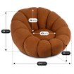 Mebel Elite Поворотне крісло для відпочинку Pettit з пуфом Rudy Boucle, ME.PETTIT/RD/TB/FW - Home Club, Зображення 5