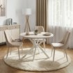 Mebel Elite Стол Dorian, раскладной, 80–160 см, цвет «кашемир»/белый, ME.DORIAN/KASZ/B/S - Home Club, изображение 2
