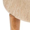 Mebel Elite Столик Travertino Max 80 см, травертин/дуб, ME.TRAVERTINOMAX/TRAW/D/L - Home Club, Зображення 6