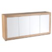 Mebel Elite Комод Blago 180 см, дуб «Сонома»/белый, W.LUNEA/DS/B/KOM4D - Home Club