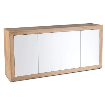 Mebel Elite Комод Blago 180 см, дуб «Сонома»/белый, W.LUNEA/DS/B/KOM4D - Home Club