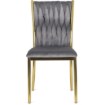 Mebel Elite Стул Dan, серый, плетеный, велюровый, ME.DAN/P/ZL/V/K - Home Club, изображение 3