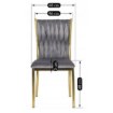 Mebel Elite Стул Dan, серый, плетеный, велюровый, ME.DAN/P/ZL/V/K - Home Club, изображение 6