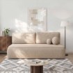 Mebel Elite Раскладной диван Arveto, бежевый, из шенила, COM.MONOM/FLOW2/SOF - Home Club, изображение 2