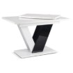 Mebel Elite Стол Clark, раскладной, 120–160 см, белый/чёрный глянцевый, PM.DUBAJ/B/PL/CZ/S - Home Club, изображение 4