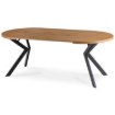 Mebel Elite Стіл Lukas, розкладний, 100–250 см, дуб золотистий/чорний, ME.LUKAS/DZ/CZ/S - Home Club, Зображення 7