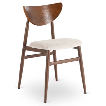 Mebel Elite Стілець Braga, горіх/бежевий, ME.BRAGA/KR/O/T/K - Home Club