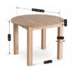 Mebel Elite Стіл Harry, розкладний, 102–142 см, дуб Artisan, W.HARRY/DA/S - Home Club, Зображення 6