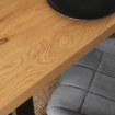 Mebel Elite Розкладний стіл Tomas 130–230 см, дуб золотистий/чорний, ME.TOMAS/DZ/S - Home Club, Зображення 6