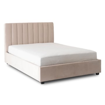 Mebel Elite Ліжко 160x200 Mari, велюрове, кремове, ME.MARI/160/KR/V/LOZZPOJ - Home Club