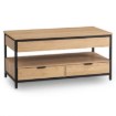 Mebel Elite Раздвижной стол-скамейка Luca 100 см, дуб/чёрный, ME.LUCA/D/CZ/L - Home Club, изображение 3