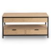 Mebel Elite Раздвижной стол-скамейка Luca 100 см, дуб/чёрный, ME.LUCA/D/CZ/L - Home Club, изображение 4