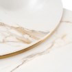 Mebel Elite Набор керамических столиков Milano 45 см/60 см, белый мрамор/золотой, ME.MILANO60/BM/ZL/L - Home Club, изображение 5