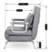 Mebel Elite Раскладной кресло Bart, серый, ME.BART/P/T/FW - Home Club, изображение 13