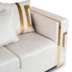 Mebel Elite Диван Pallazo 2S двухместный, кремово-золотой, ME.PALLAZO2S/KR/ZL/V/SOF - Home Club, изображение 5