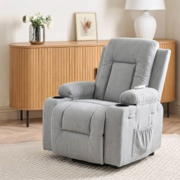 Mebel Elite Раскладной массажный кресло Box 2, серый, ME.BOX2/P/T/FW - Home Club