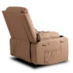 Mebel Elite Массажное кресло Box с откидной спинкой и подставкой для ног, цвет «Карамель», экокожа, ME.BOX/KAR/E/FW - Home Club, изображение 8