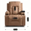 Mebel Elite Массажное кресло Box с откидной спинкой и подставкой для ног, цвет «Карамель», экокожа, ME.BOX/KAR/E/FW - Home Club, изображение 17