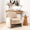 Mebel Elite Кресло для отдыха Massimo кремового цвета из велюра, ME.MASSIMO/KR/V/FW - Home Club, изображение 2