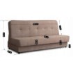 Mebel Elite Раскладной диван Aruba, коричневый, PPHUE.ZOSIA/POLARIS4/WER - Home Club, изображение 5