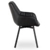 Mebel Elite Вращающееся кресло Luna, чёрная экокожа, ME.LUNA/CZ/E/K - Home Club, изображение 5