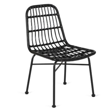 Mebel Elite Ротанговое кресло Waldi, чёрное, ME.WALDI/CZ/RT/K - Home Club