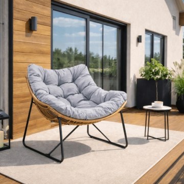 Mebel Elite Кресло для отдыха Fin, серого цвета, ME.FIN/P/T/FW - Home Club