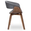 Mebel Elite Стул Gary, велюровый, серый/орех, ME.GARY/P/O/DG/V/K - Home Club, изображение 4