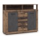 Mebel Elite Комод Blago Midi B 119,5 см, темный дуб/чёрный, W.LUNA/MIDIB/OSD/MA/KOM2D4S - Home Club