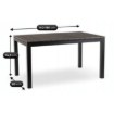 Mebel Elite Садовый стол Argos 140–180 см, темно-серый дуб/черный, ME.ARGOS/140-180/P/CZ/OGR/S - Home Club, изображение 8