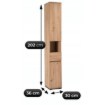 Mebel Elite Шкафчик-стойка Prato 30 см, дуб Artisan, W.PRATO/110/DA/SL - Home Club, изображение 8