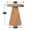 Mebel Elite Столик Rant 50 см, дуб, ME.RANT/D/L - Home Club, изображение 7