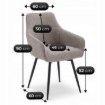 Mebel Elite Вращающееся кресло Larisa цвета капучино, ME.LARISA/CAP/CZ/T/K - Home Club, изображение 8