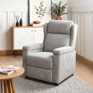 Mebel Elite Раскладной кресло Spencer, серый, из вельвета, ME.SPENCER/P/SZTR/FW - Home Club