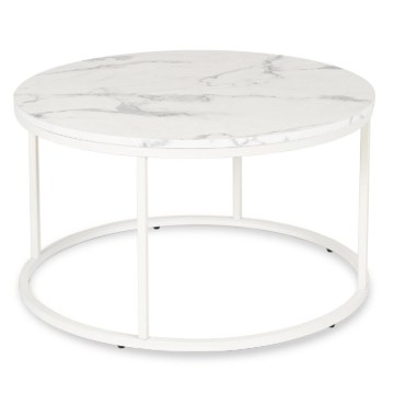 Mebel Elite Столик Agnes Max «Белый мрамор», ME.MAXAGNES/BM/B/L - Home Club