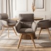 Mebel Elite Обертове крісло Dias, коричневе, ME.DIAS/BR/T/K - Home Club, Зображення 3