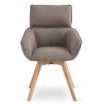 Mebel Elite Обертове крісло Dias, коричневе, ME.DIAS/BR/T/K - Home Club, Зображення 7