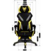 Mebel Elite Ігрове обертове крісло Maximo, чорне/жовте, ME.MAXIMO/CZ/ZO/T/FO - Home Club, Зображення 6