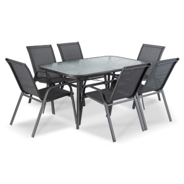 Mebel Elite Комплект садових меблів Liberty, чорний, ME.LIBERTY/P/T/OGR/ZES - Home Club
