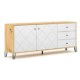 Mebel Elite Комод Bacardi 183 см, дуб Artisan/білий, W.BILBAO/BL6/DA/B/KOM2D3S - Home Club