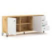 Mebel Elite Комод Bacardi 183 см, дуб Artisan/белый, W.BILBAO/BL6/DA/B/KOM2D3S - Home Club, изображение 3