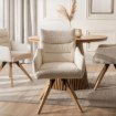 Mebel Elite Вращающееся кресло Willa кремового цвета из ткани «букле», ME.WILLA/KR/D/T/K - Home Club, изображение 3
