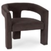 Mebel Elite Кресло для отдыха Lille, коричневое, велюровое, ME.LILLE/BR/V/FW - Home Club