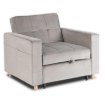 Mebel Elite Раскладной кресло Solor, серый велюр, ME.SOLOR2/P/V/FW - Home Club, изображение 4