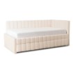 Mebel Elite Кровать 120x200 Villemo, кремового цвета, из ткани «букле», ME.VILLEMO/120/90/KR/TB/LOZWYS - Home Club, изображение 2