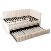 Mebel Elite Кровать 120x200 Villemo, кремового цвета, из ткани «букле», ME.VILLEMO/120/90/KR/TB/LOZWYS - Home Club, изображение 4